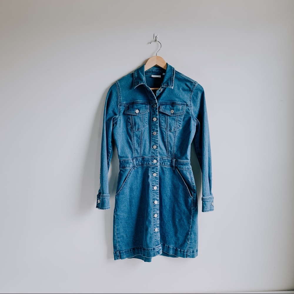 NYCO button up denim dress